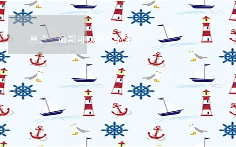 黑卢 逾期可以贷款的平台 黑卢 逾期可以贷款的平台